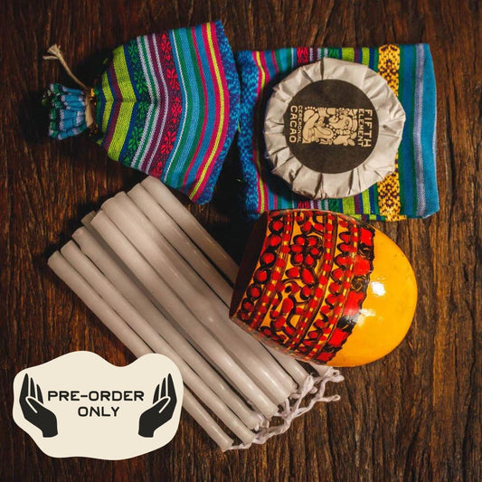 Ceremonial Cacao Kit - Cacao, Candles, & Jícara