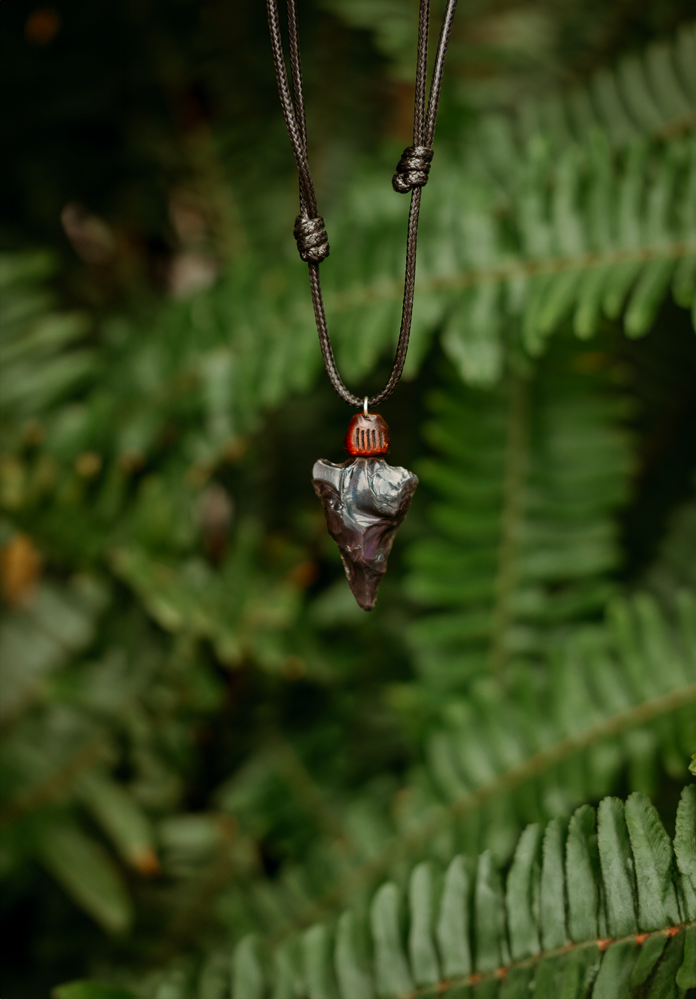 Mayan Obsidian Necklace