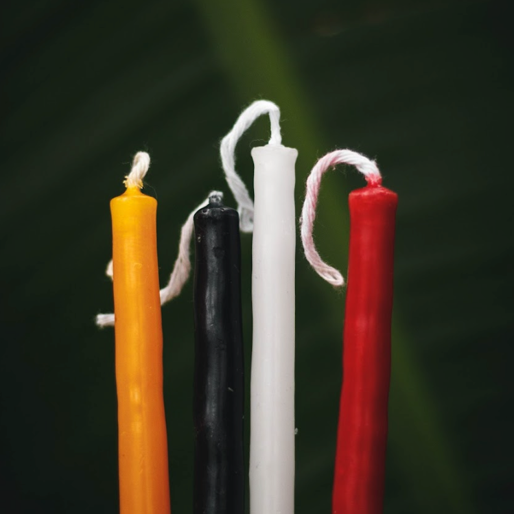 Traditional mayan candles for spiritual ceremonies. 